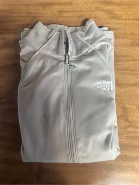 The North Face Light Gray Women's Full-Zip Fleece Jacket